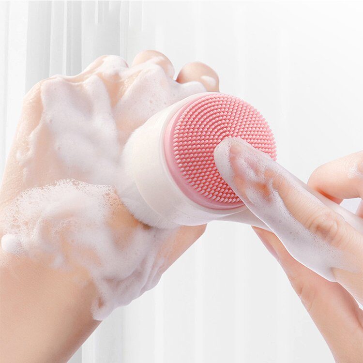 ELK Facial Brush Handheld Silicone Double Sided Scrubber