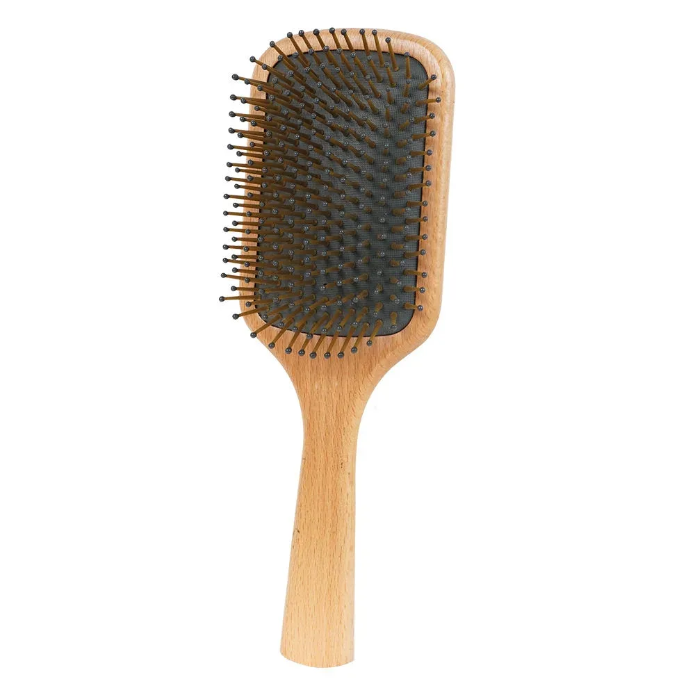 ELK Hair Brush Bamboo Or Wooden Air Bag Detangling Paddle Scalp for Hair Growth Massage Hair Brush with Nylon Bristle