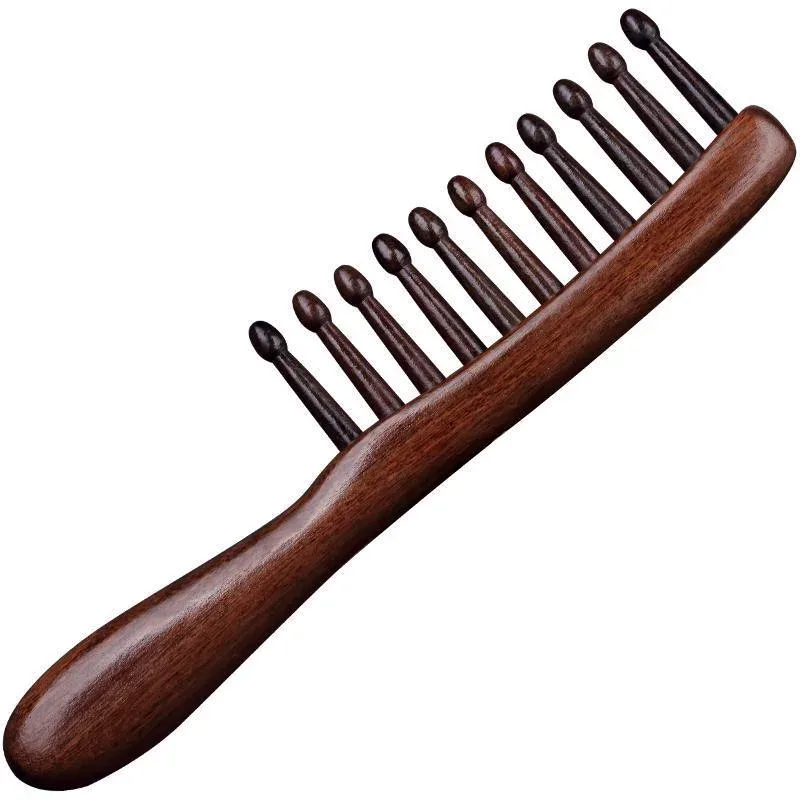 ELK Hair Brush Wooden Hair Brush Natural Sandalwood Wide Teeth