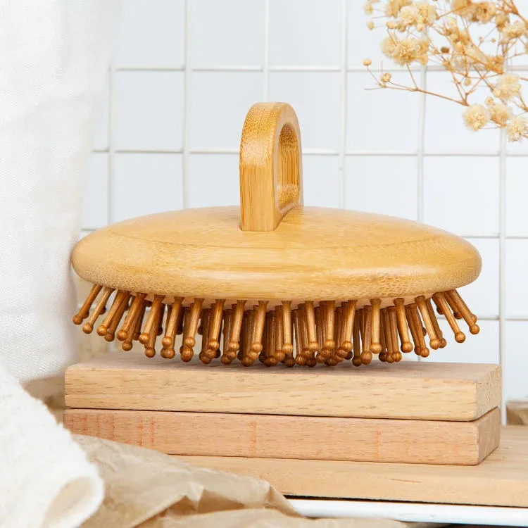 ELK Massage Brush Air Cushion Natural Bamboo Or Wood Detangling Scalp Hair Massage