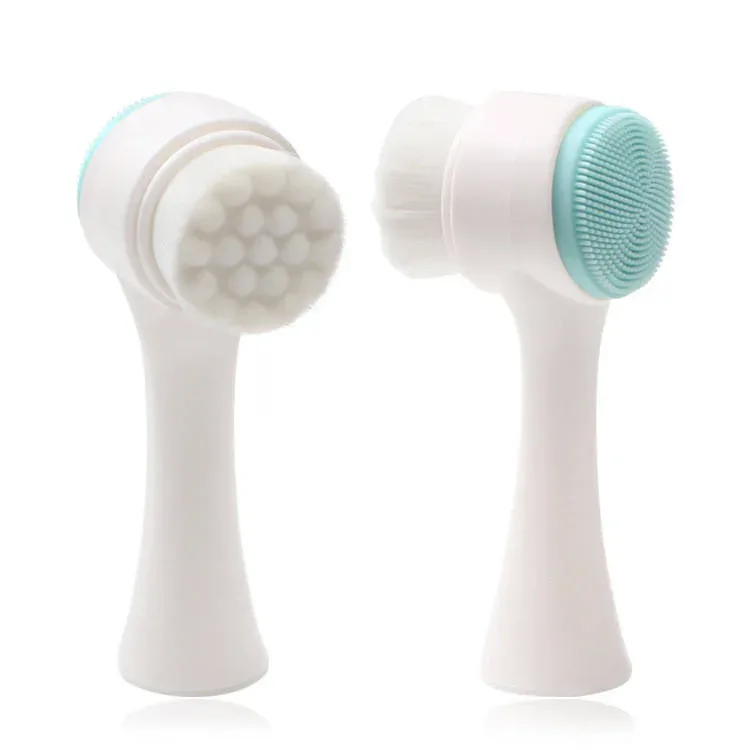 ELK Facial Brush Silica Gel Facial Brush Automatic Double Sided Facial Cleanser