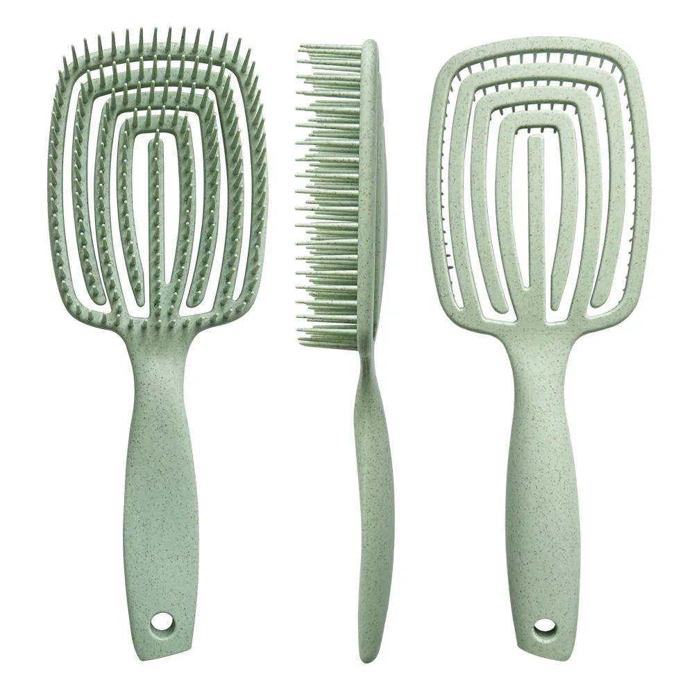 ELK Wheat Straw Eco-friendly Bio-Degradable Wheat Straw Hair Brush